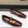 Fashion Women's High Heels French Retro Mary Jane Shoes Women's Spring Summer New Simple Small Shoes Flat Bottomed Women's Shoes