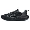 Fila Wolf Comfortable Fashion Fabric Synthetic Leather Low Top Running Shoes Men Sneaker Jet-Black A12M231211FSL
