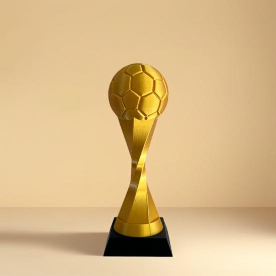 3D Printed Football Trophy Ornament, Mini Desk Display Model, Football Sports Figurine for Fan Souvenir Game Prize Collectible Gift