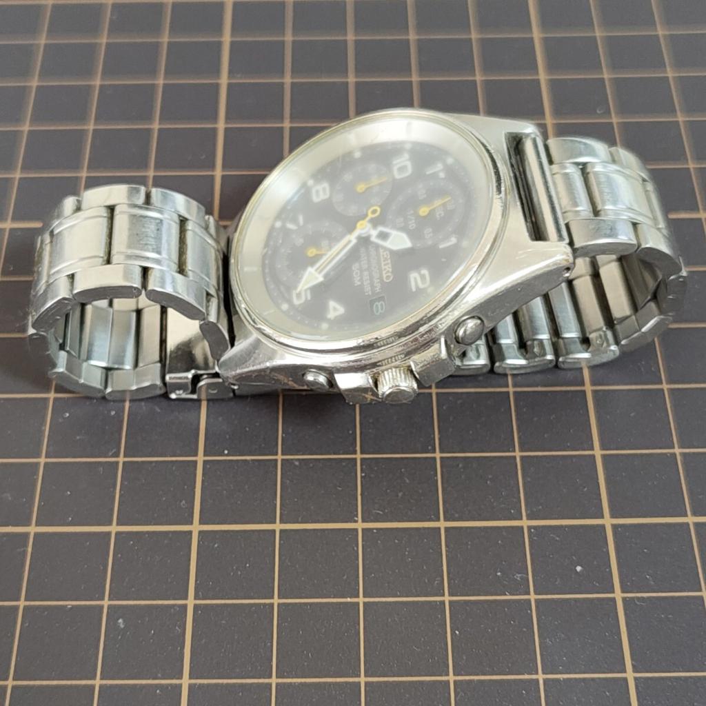 SEIKO Хронограф Кварцевые Часы Код [Рабочее Состояние] V657-9039 Мужские (Управление K26)