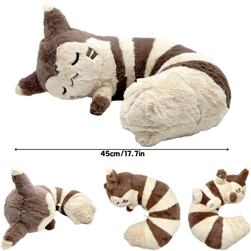 Kawaii Pokemon Sleep Cubone Slowpoke Chikorita Psyduck Lucario Piplup плюшевые игрушки-подушки Lapras Furret Dragonair Mew Peluche Doll