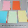 5 Color A5 Index Dividers With Color Coded Tabs For Planners Organizers School Office Use Durable ABS Material