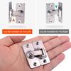 Door Lock Guard Latch Bolt 90 Degree Steel Toggle Latch Sliding Barn Door Lock Wine Cabinet Closet Right Angle Lock Hardware