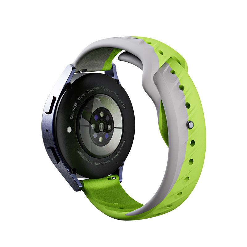 Lightweight Flexible Watch Band FKM Rubber Material Soft Touch Feeling Comfortable Wear All Day Long for Samsung Galaxy Watch
