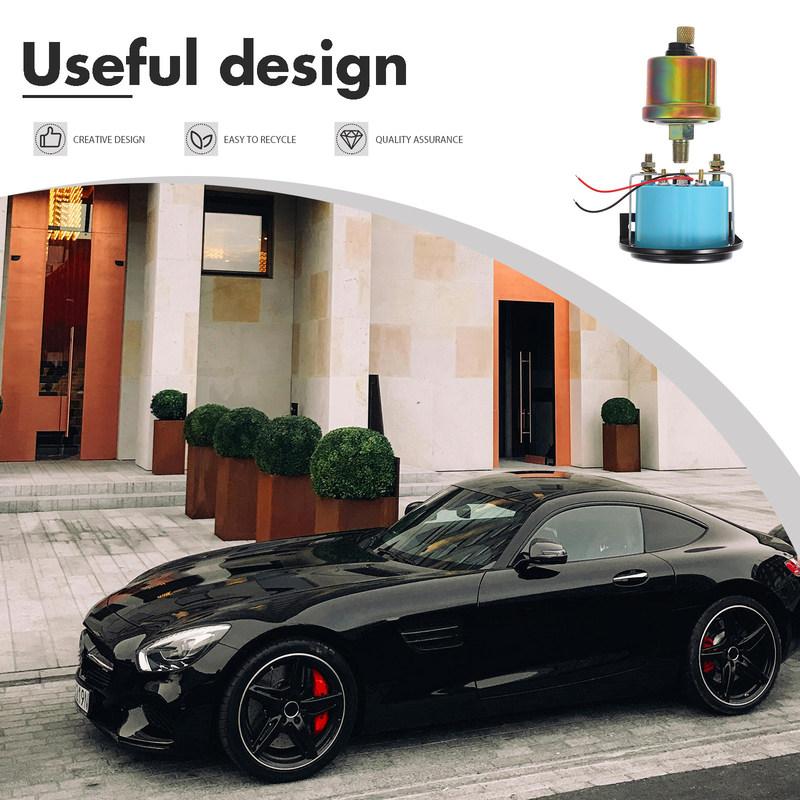 Oil Pressure Gauge 52mm High Accuracy Automotive Oil Press Gauge Real Time Monitoring Durable ABS Iron Material