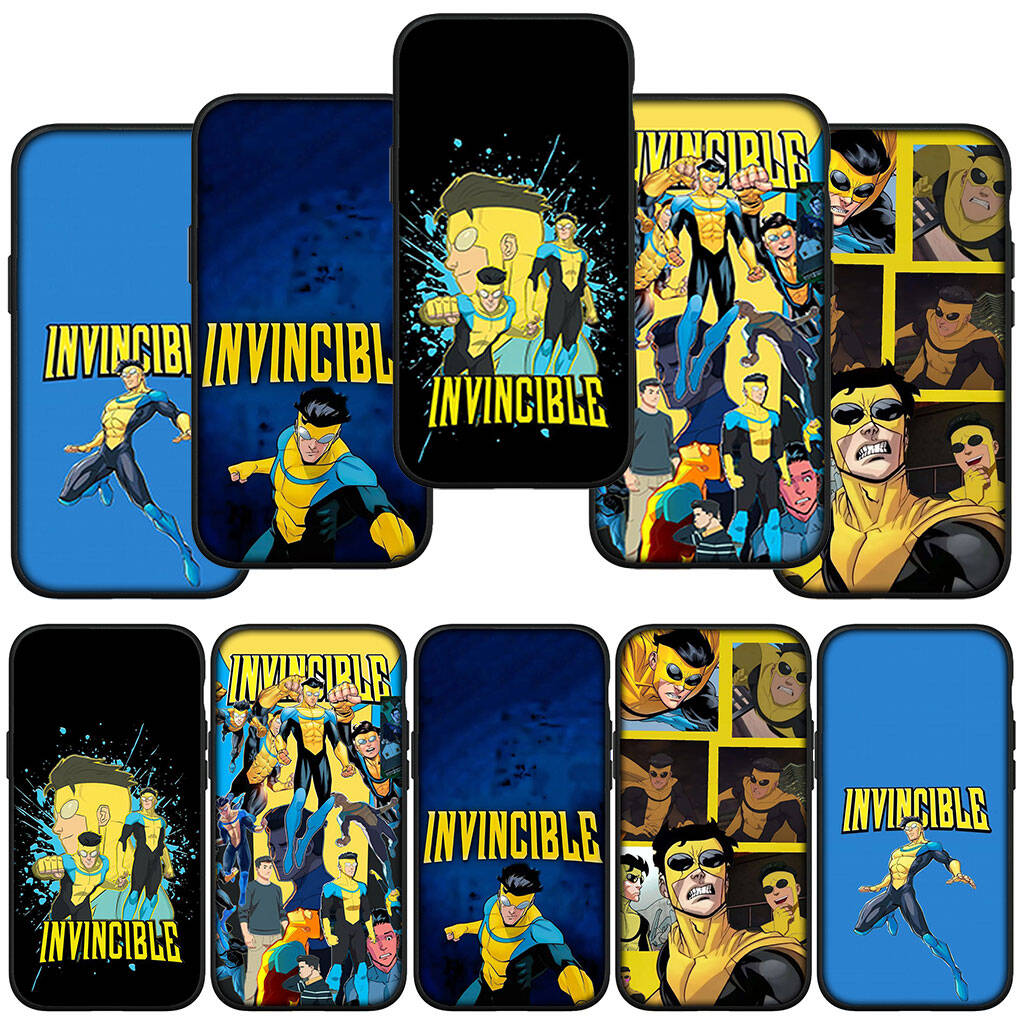 Phone Case for Samsung Galaxy S25 S23 S22 S24 Ultra FE S9 A05 A06 A15 A16 A36 A37 A35 A54 A55 A56 A57 A25 A26 A53 Silicone I-Invincibles Collage Cover