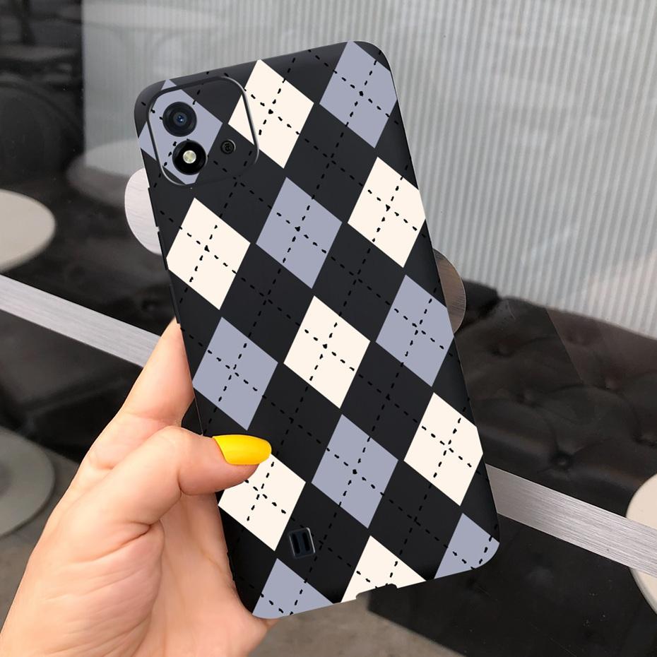 Красивый узор Чехол для телефона Для Realme C11 2021 C 11 2020 RMX2185 Макарон Силиконовые Мягкие Чехлы Обложка Для Realme C11 (2021) RMX3231