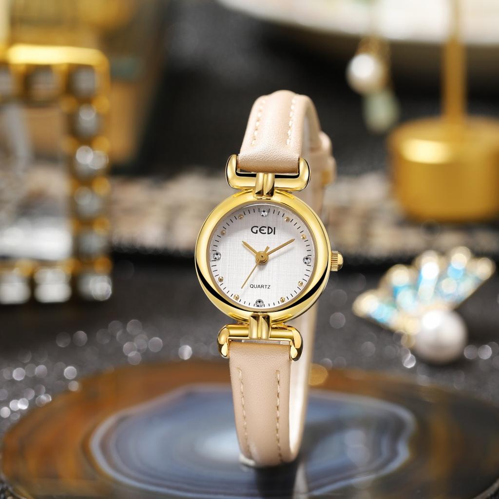 UTHAI CQ474 Винтажные женские часыизысканные часы с кварцевым механизмом из натуральной кожилегкие роскошные часы подарокчасы для женщины