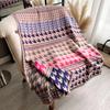 New Houndstooth Print Scarf for Women Warmer Winter Cashmere Pashmina Scarves Shawls Female Thick Blanket Wraps Foulard 2026