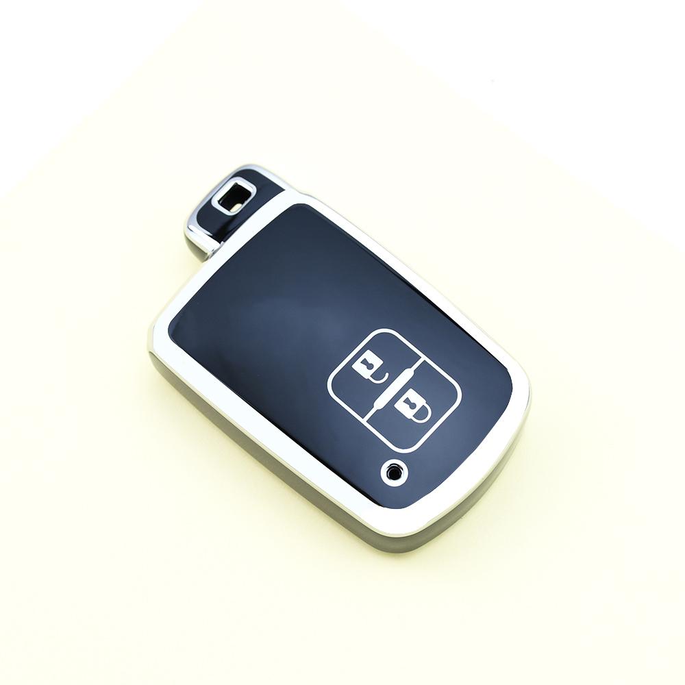 2 3 4 Кнопки Серебристый Край ТПУ для Toyota Camry RAV4 Avalon Auris Автомобильный Чехол Брелок Бесключевой Держатель Чехол для Смарт-Ключа Сумка Держатель Защитник