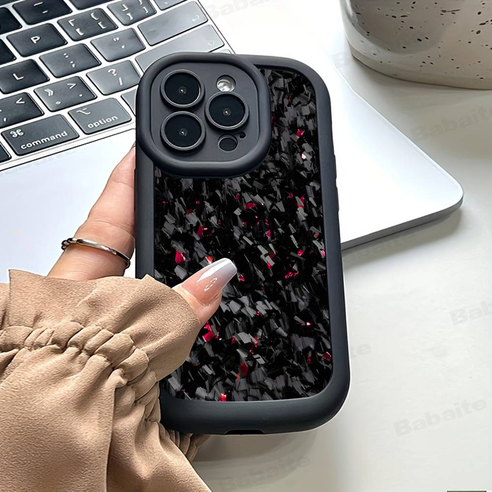 Чехол для телефона APEX CARBON FRAGMENT из гоночного материала для IPhone 17 16 15 14 13 12 11 Pro Max 16E Plus INS Мягкий чехол