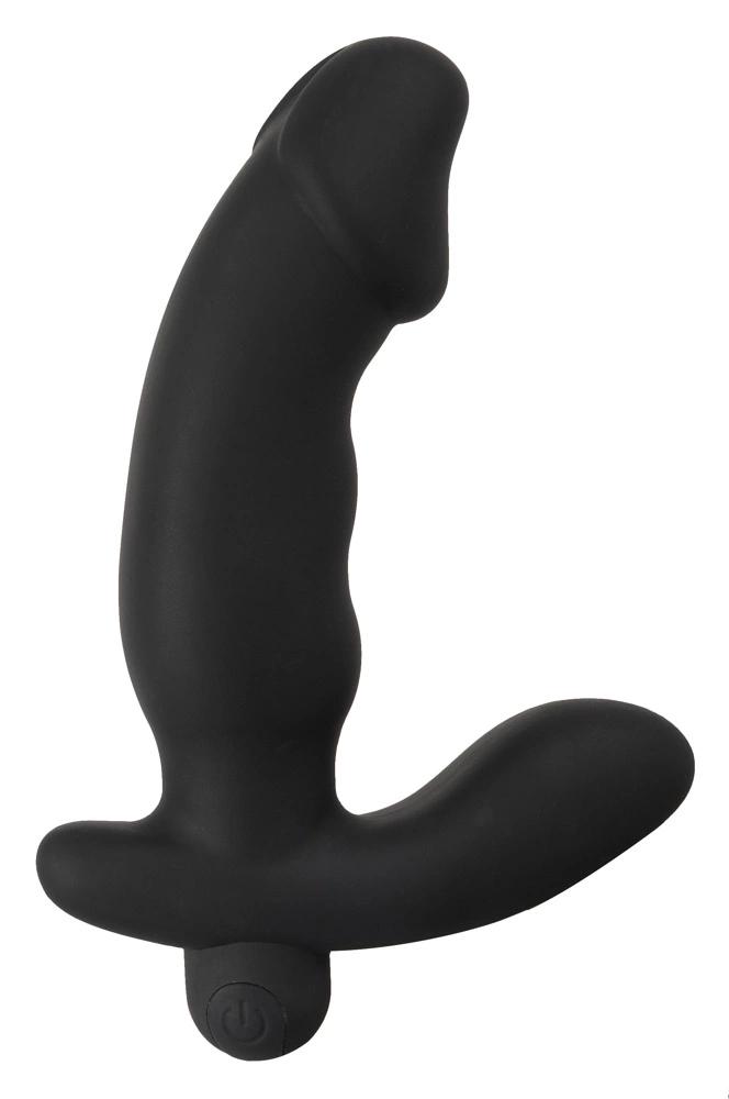 ANOS - Silicone Prostate Vibrator 14 CM Black