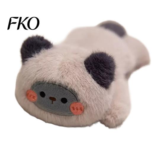 Fluffy Car Dashboard Toy Plush Magnetic Ornament, 15cm Soft Stuffed Animal Decor for Center Console Dashboard, Rearview Mirror, Refrigerator,