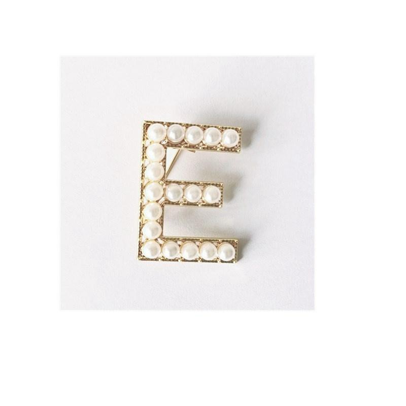 Брошь в классическом стиле, очаровательная брошь, булавка с буквой, модная брошь, модная булавка