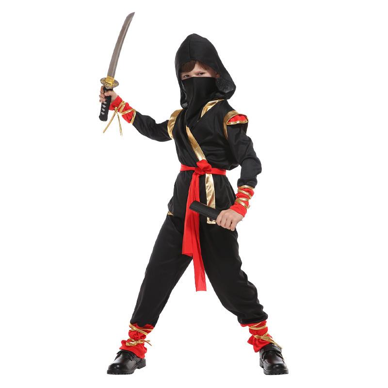 Kids & Adult Ninja Costume Dragon Pattern Ghost Pirate Ninja Halloween Outfit