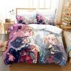New 3D Print Anime Akai Haato Comfortable Duvet Quilt Cover Pillowcase Bedding Set Children Bedroom Decoration Home Textile
