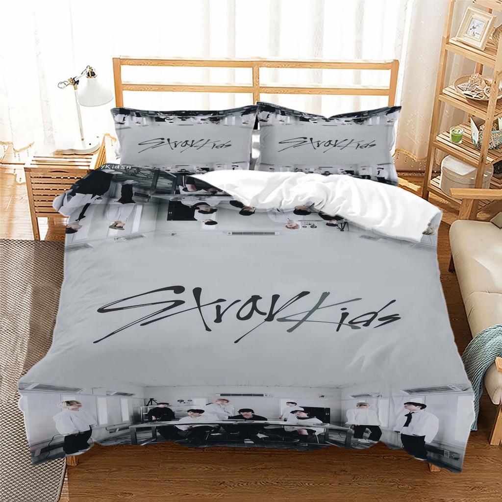 Stray Kids Digital Printing Quilt Set Three-Piece 3D Printing Three-Piece Set