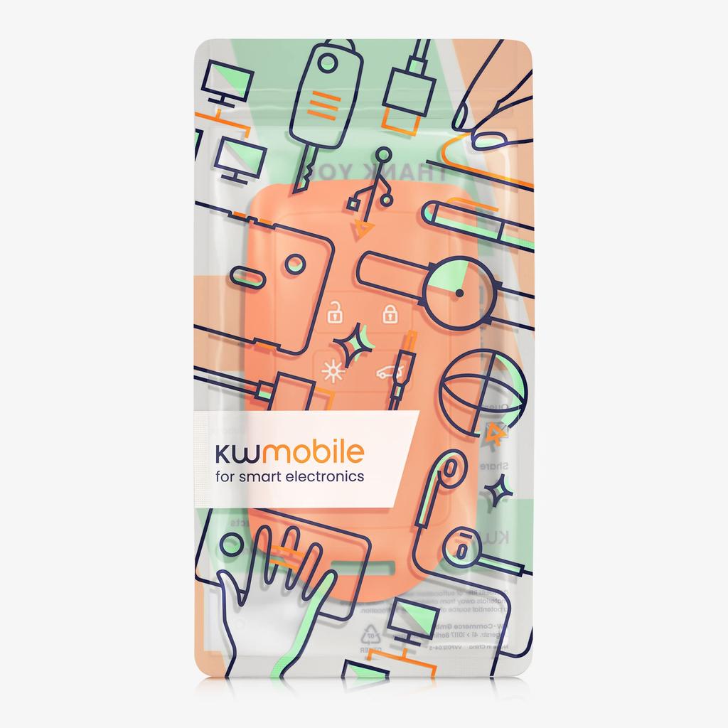 kwmobile Renault 4-Button Car Key Smart Key (Keyless Go Compatible