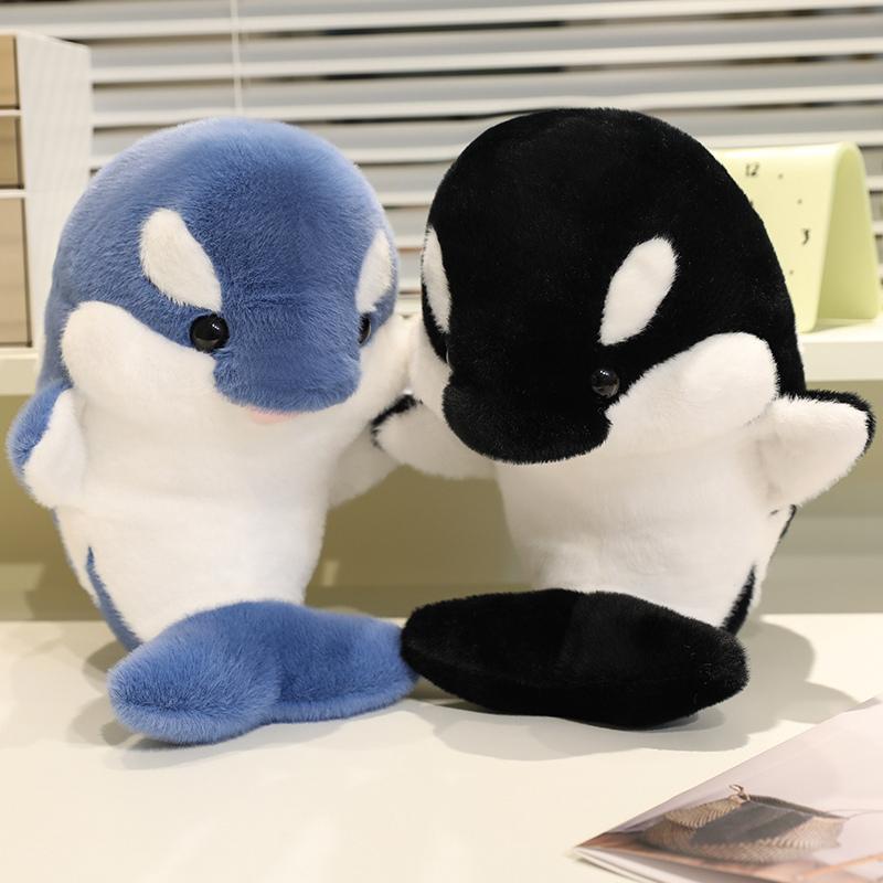 Кавайные плюшевые игрушки косатки, мягкая кукла косатки, морская жизнь, акула, мультяшная, мягкая подушка для сна, подарки для детей, девочек, малышей