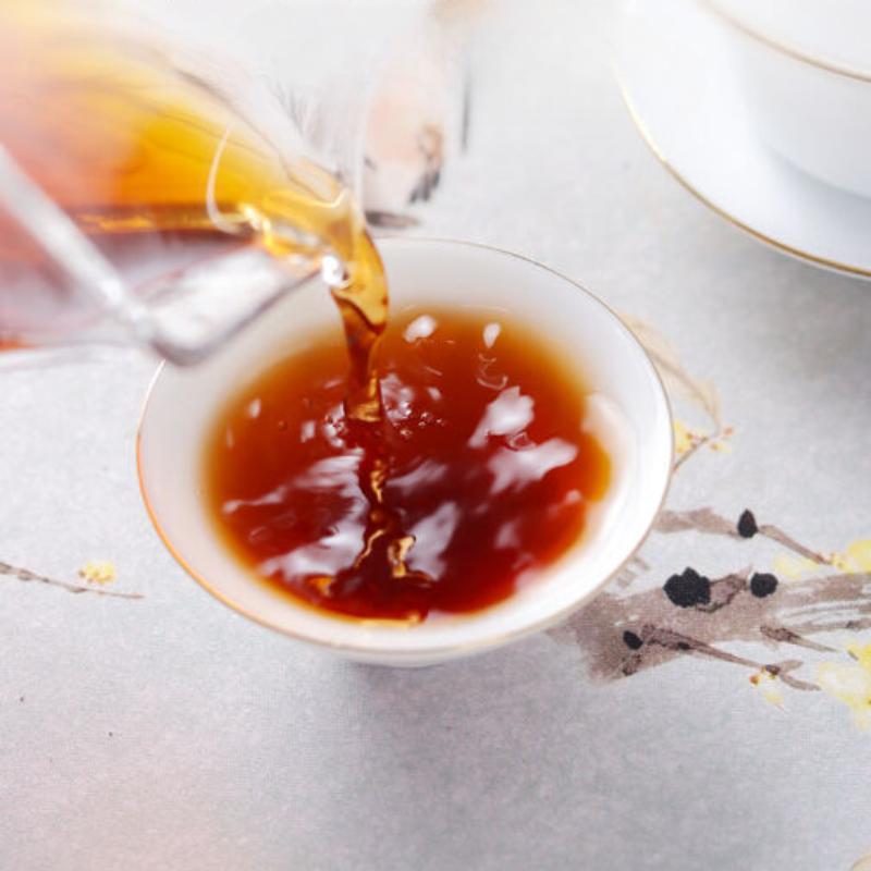 Чай Юньнань Пуэр Спелый чай Пуэр Спелый чай Динцзячжай 357г/12.59унц.