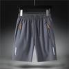 Men Summer Ice Silk Shorts With Elastic Waistband For Casual Leisure And Sports