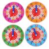 Children Montessori Wooden Clock Toys Hour Minute Second Cognition Clocks