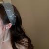 Face Wash Wide Edge Hairband Headwear Blingbling Hair Hoop Sweet Rhinestone Headband  Kids
