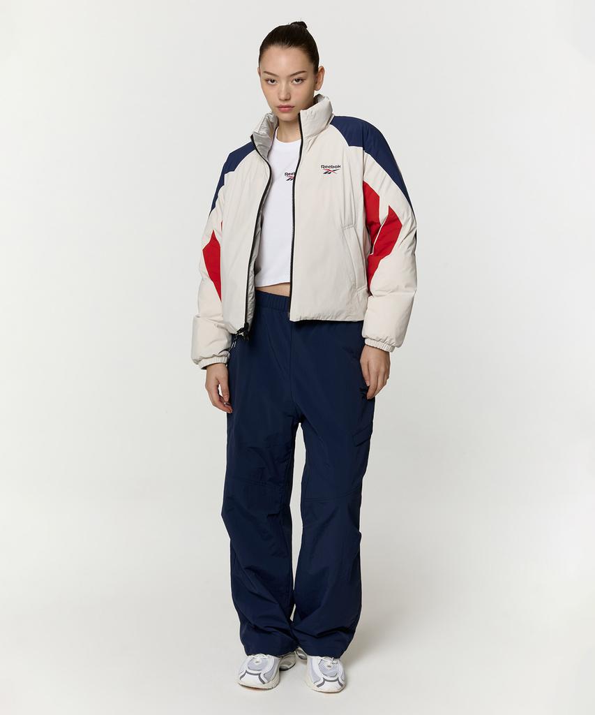 Reebok Теплые брюки-карго из ткани - Темно-синие