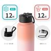 BOTTLE BOTTLE 1 Liter Stainless Steel Water Bottle for Direct with Vacuum Perfect for Sports and Pink Girls, Drinking, Straw, Insulated, Double-Walled