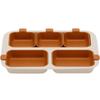 Nestic One Plate Baby Food Tray, Vanilla Brown, Plate + Bowl 5p, Popular Korean Parenting Items