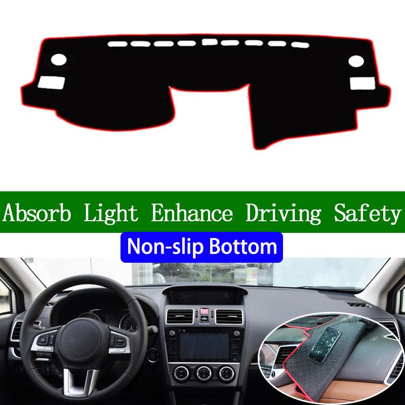 Для SUBARU XV Forester 2011 2012 2013 2014-2018 Нескользящая Нижняя Накладка на Панель Приборов Автомобильные Наклейки Салонные Автоаксессуары