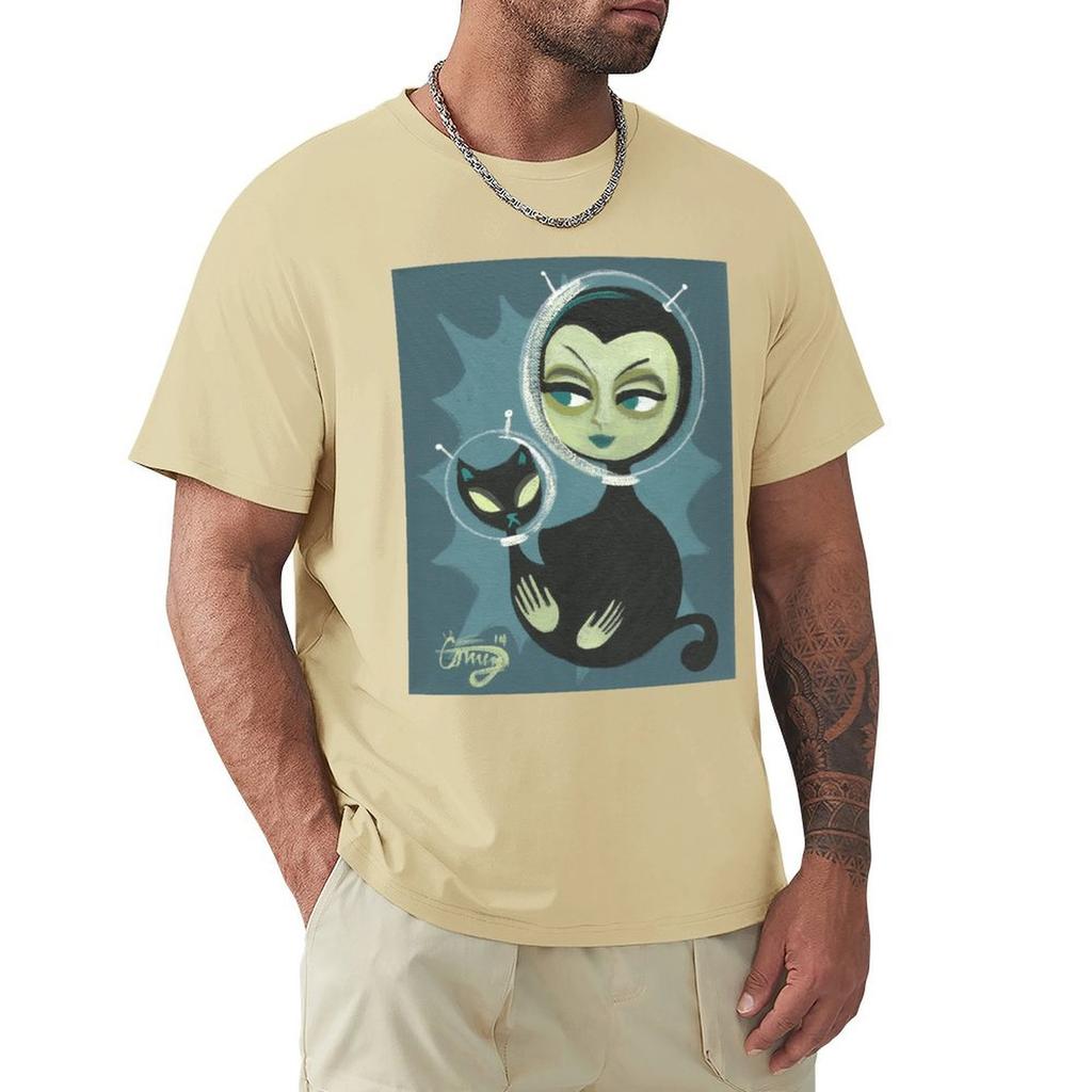 Футболка с коротким рукавом «Марсианская красавица», футболка в стиле аниме, футболка большого размера, графическая футболка, футболка для мужчин