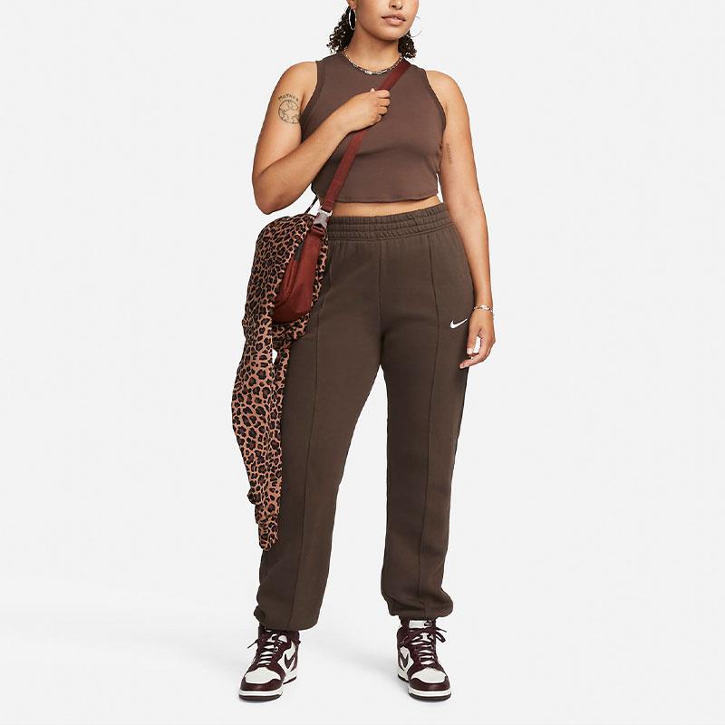 Nike Спортивная одежда Essentials Solid Ribbed Crop Tank Top Women Tops Baroque-Brown FB8280-237