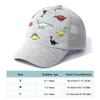 Adjustable Toddler Baseball Hat Dinosaur Printed Mesh Baseball Hat  for Boys Girls