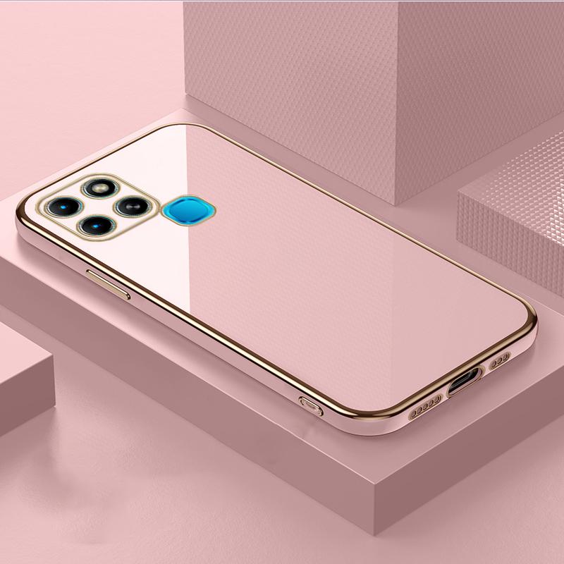 Для Infinix Hot 9 10 11Play защитный гальванический противоударный чехол Infinix Smart 4 5 6 Note 11s чехол силиконовый мягкий ТПУ