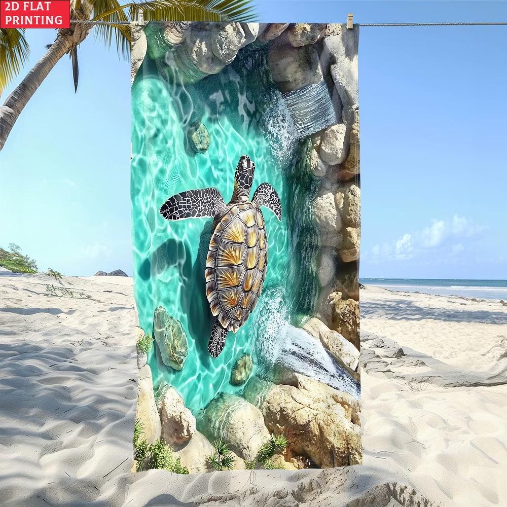The New Microfiber Turtle Beach Towel Is Popular, And The Water-Absorbing Quick-Drying Bath Towel Does Not Stick To Sand.