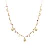 Collier - Sekhay - Argent 925 - Cristaux Multicolores - Or Jaune 18K - 42 Cm + 3 Cm D'extension