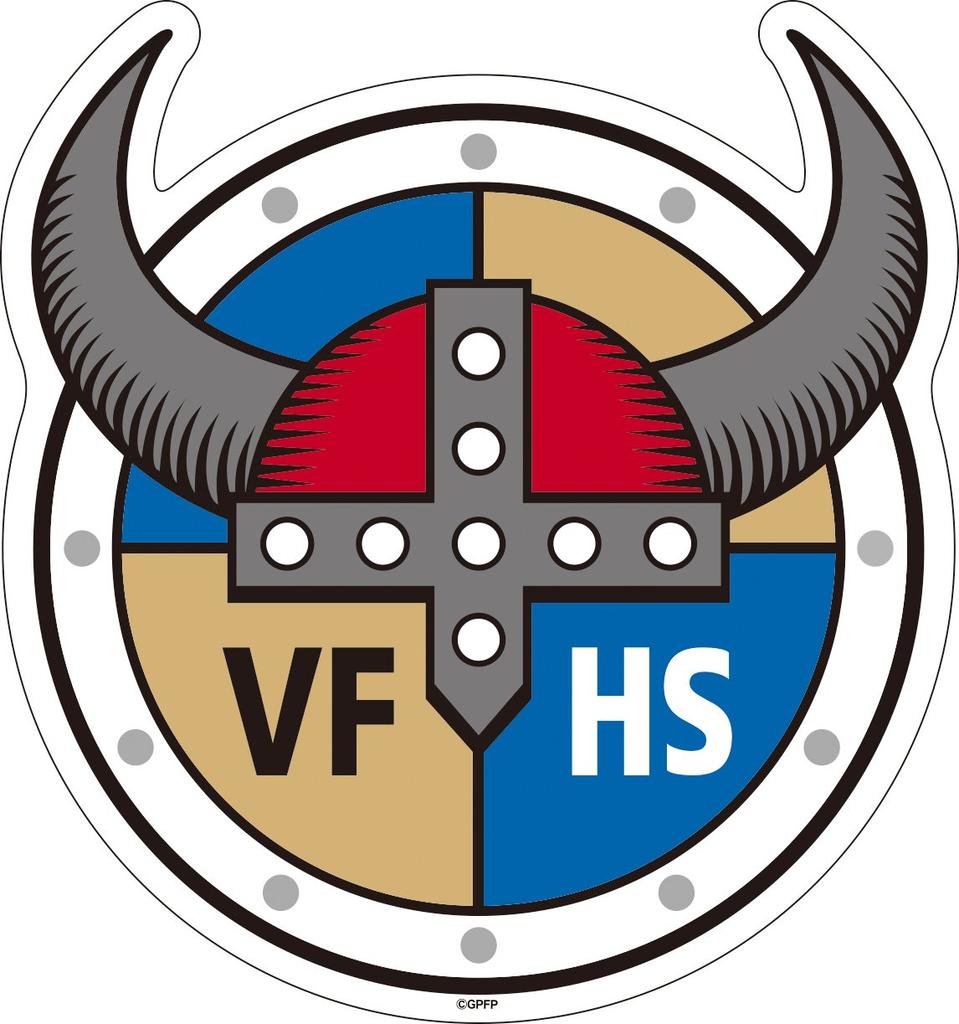 Platts Girls Panzer Версия фильма Символ стратегии проникновения Магнит Эмблема школы Старшая школа рыболовства Викинг &