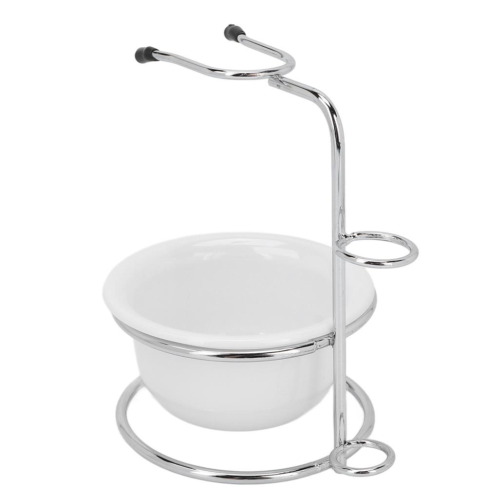 Shaving Stand Bowl Set Professional Shaving Soap Bowl Razor Brush Holder Safety Stand Kit for Men