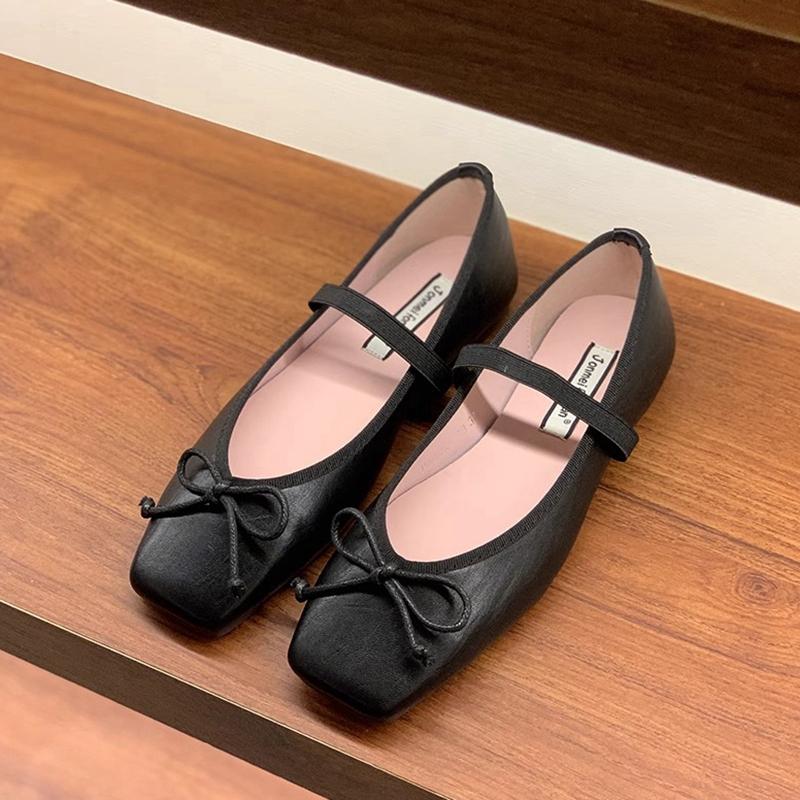 Модные SUOJIALUN 2025 Весенние Новые Туфли-Мэри Джейн Пастельных Цветов для Женщин, Модные Туфли-Балетки с Круглым Носком для Элегантных Леди