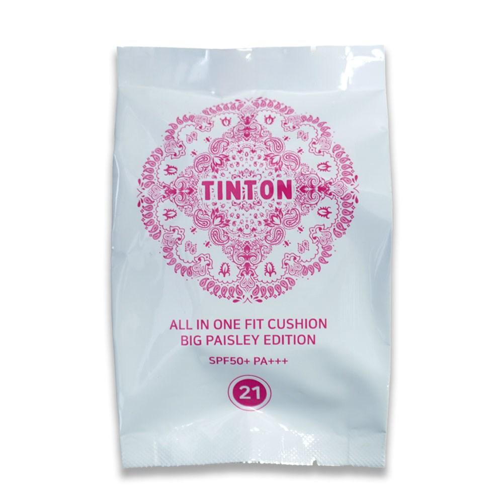 Tintone King Volume Cushion All-in-One Fit Cushion Big Paisley Edition 22g, King Volume Cushion No. 21 Refill (Pink Beige), 1 Piece