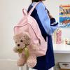 Internet Celebrity Cute Bear Doll Backpack Female 2025 New Student Bag Personalized Versatile Casual Backpack