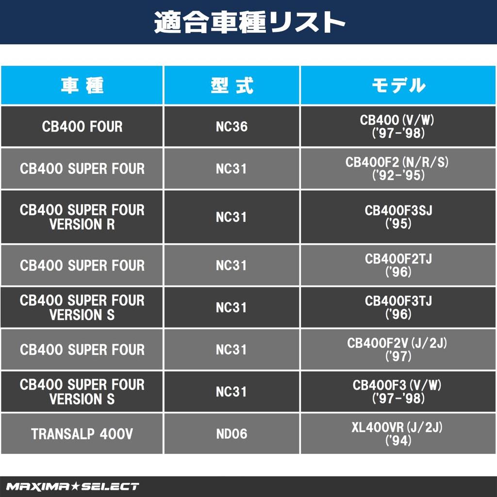 MAXIMASELECT CB400 FOUR CB400 SUPER FOUR Rear Brake Set Replacement Bike Parts Maintenance Brake Parts Compatible with Honda / (Brake Pad/Disc Rotor)