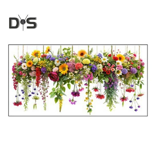 Цветы Весна Оконные наклейки Съемные анти-столкновения Наклейки на окна Водонепроницаемые статические наклейки для украшения стеклянных окон и дверей