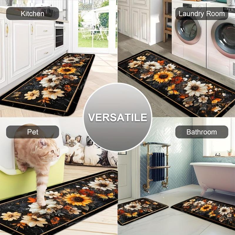 1PC Puppy Playfround Kitchen Rug Non-Slip Door Mat Pop design Bathroom Rug Bath Mat Carpet for Home Sink Laundry ecoreeree