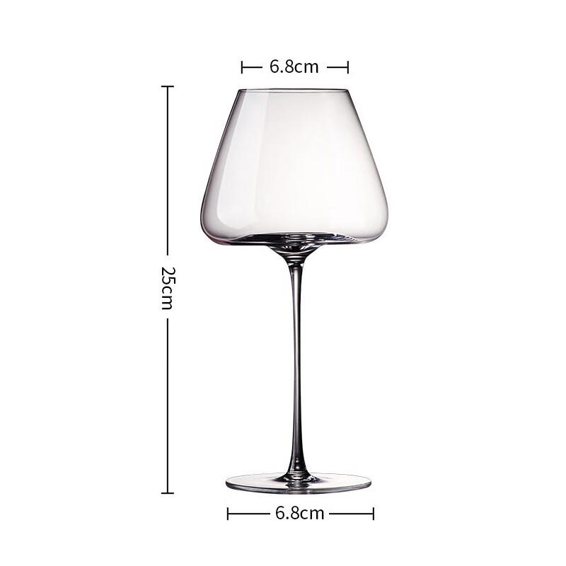 Бокал для красного вина премиум-класса Shangqi, бордовый