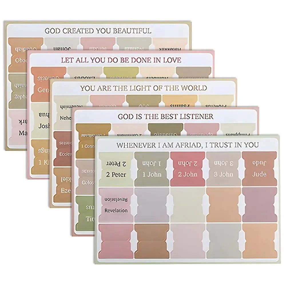 5 Sheet Bible Sticker Writable Bible Label Book Accessories Bible Index  Bookmark