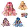 Fashion Women Flower Printing Long Soft Wrap Scarf Shawl Scarves