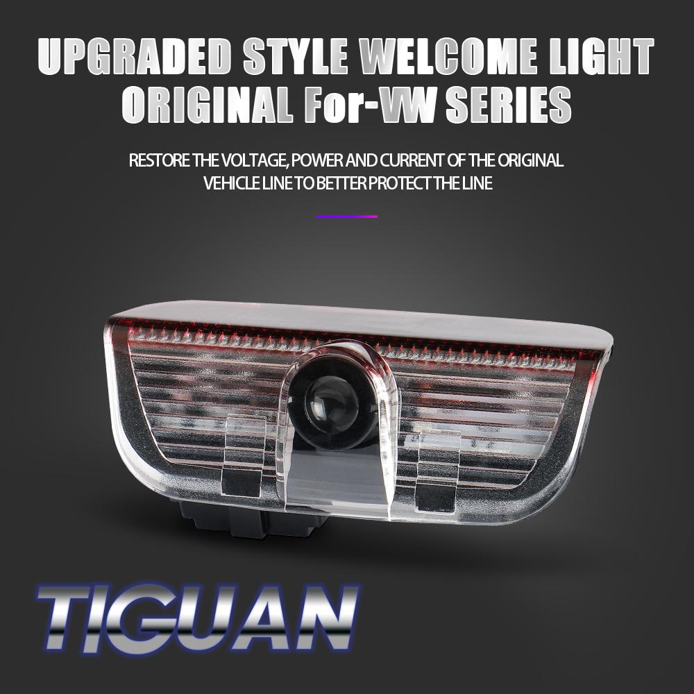 2pcs Car Door HD Welcome Light Laser Projector For Volkswagen VW Jetta Lavida Bora polo passat b6 b8 mk6 golf R Rline accessorie yzk045