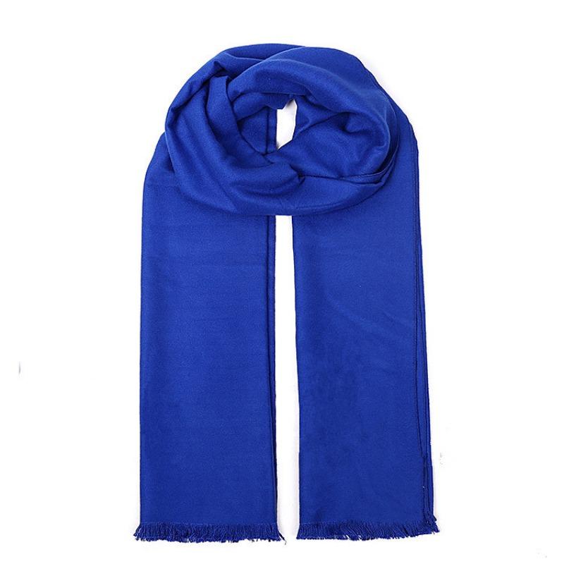 Autumn and Winter Solid Color Japanese and Korean Sweet Imitation Cashmere Scarf, Comfortable Thickened Scarf, Female